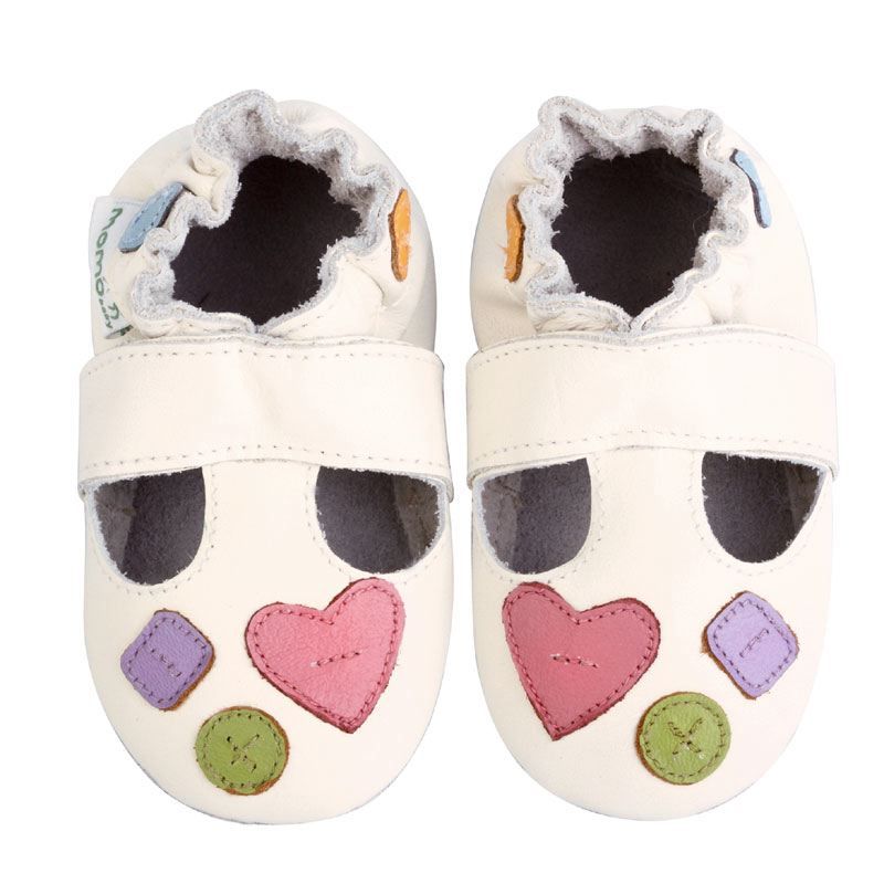 Momo Baby Soft Sole Baby Sandal Shoes - Shapes White at Kmart.com