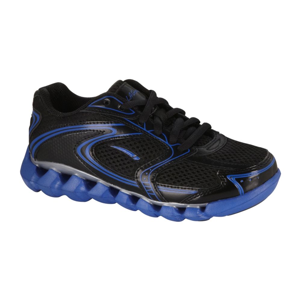 LA Gear Boy's Flash Lightweight Athletic Shoe - Black/Blue at Sears.com