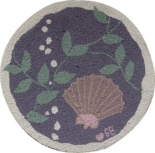Susan Branch Octopus Garden Hand Hooked Chair Pad