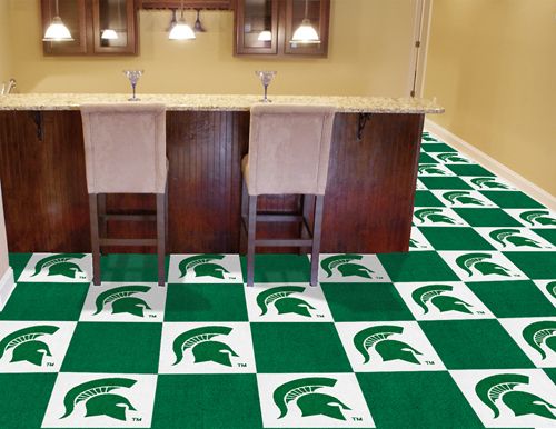 Fanmats Michigan State University Collegiate Carpet Tiles