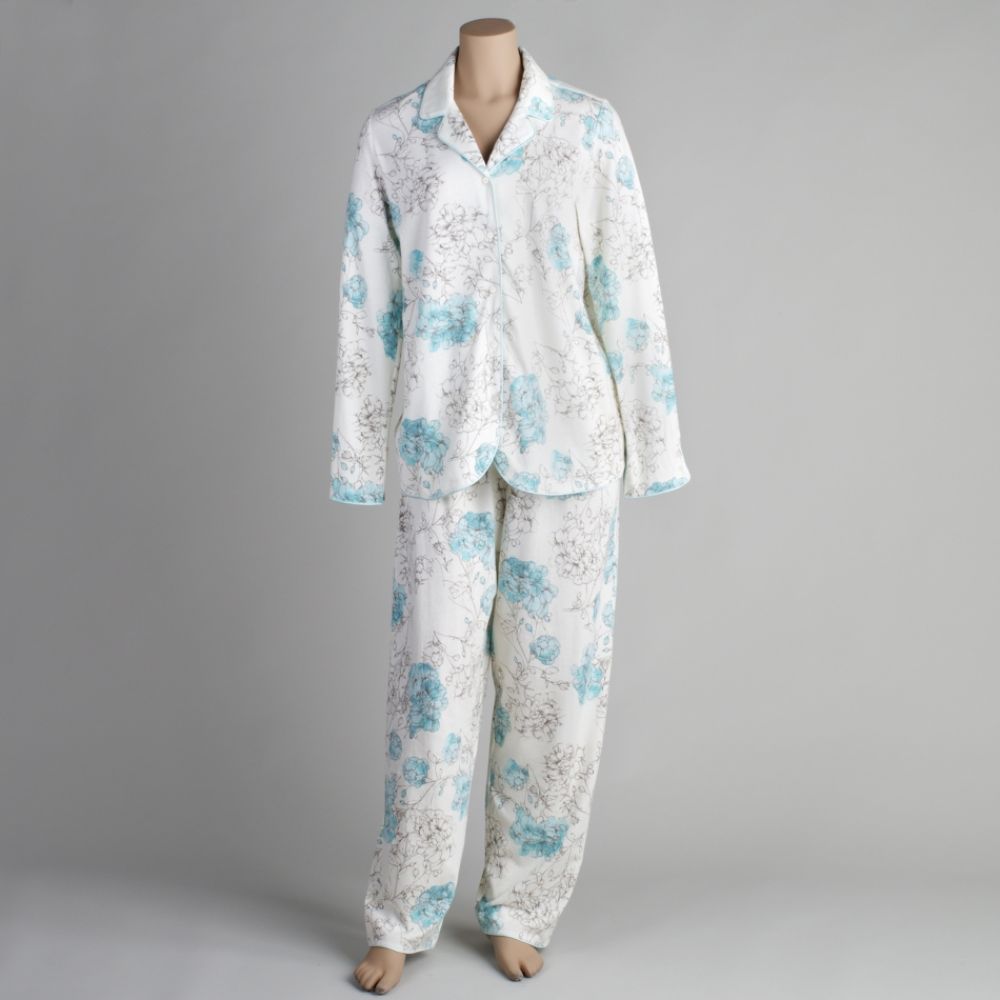 Covington Knit Pajamas with Satin Piping - Plus