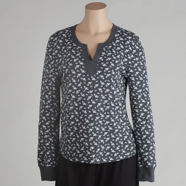 Sleepwalkers Long Sleeve Sleep V-neck - Plus