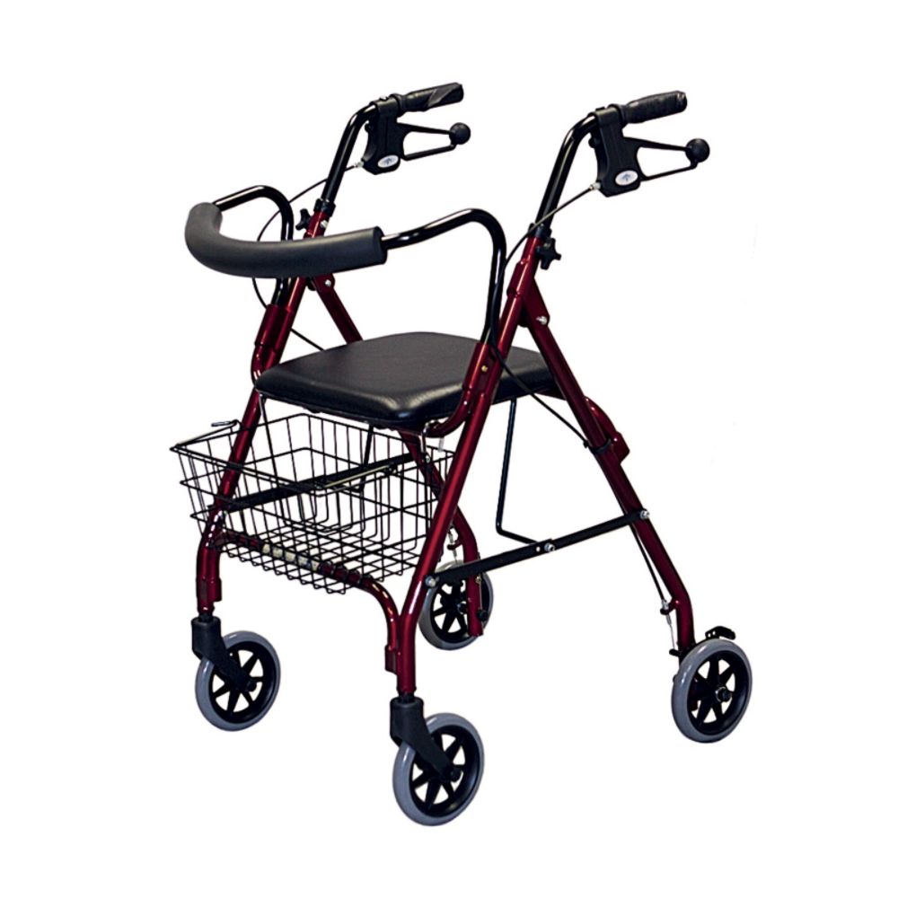 Medline DELUXE ROLLATOR, BURGANDY at Sears.com