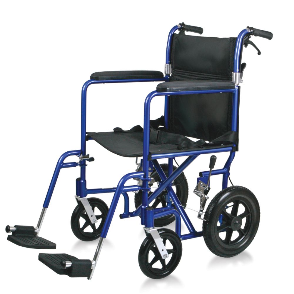 Medline Deluxe Aluminum Transport Chair-Blue at Kmart.com