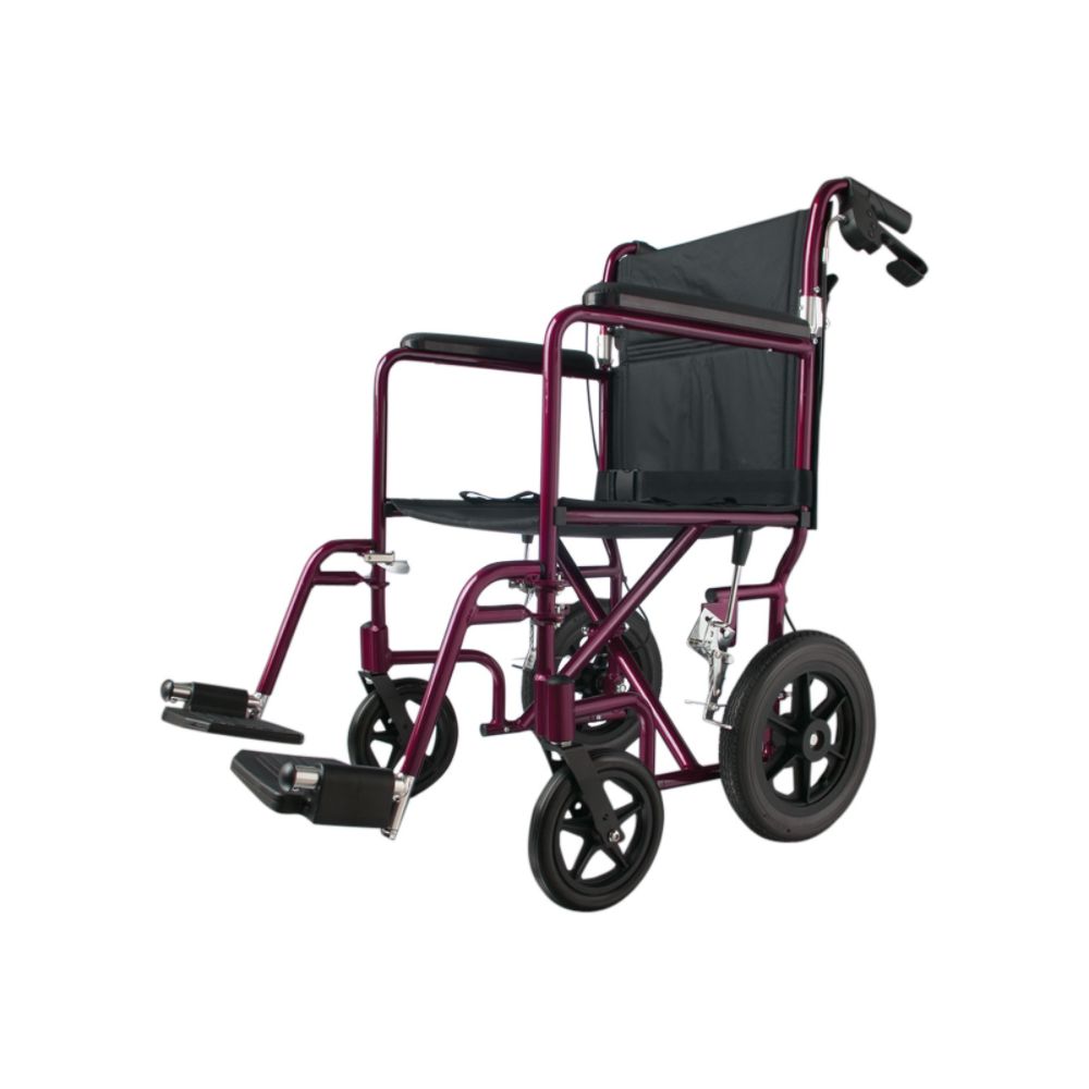 Medline Deluxe Aluminum Transport Chair-Red at Kmart.com