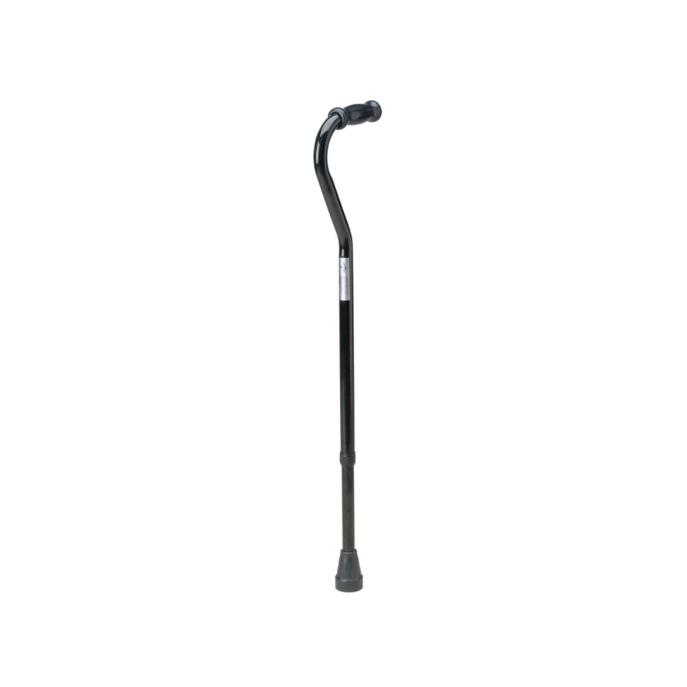Medline Bariatric Adjustable Steel Cane, Black
