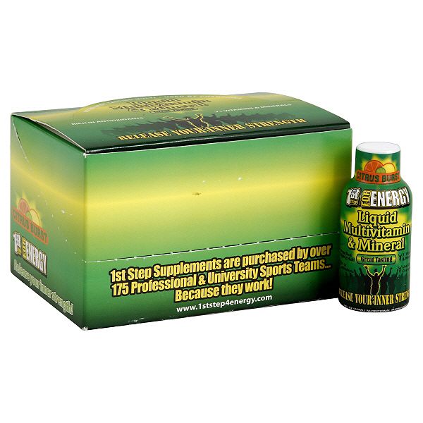 1st Step For Energy Liquid Multi-vitamin & Mineral, Citrus Burst, 12 - 10048