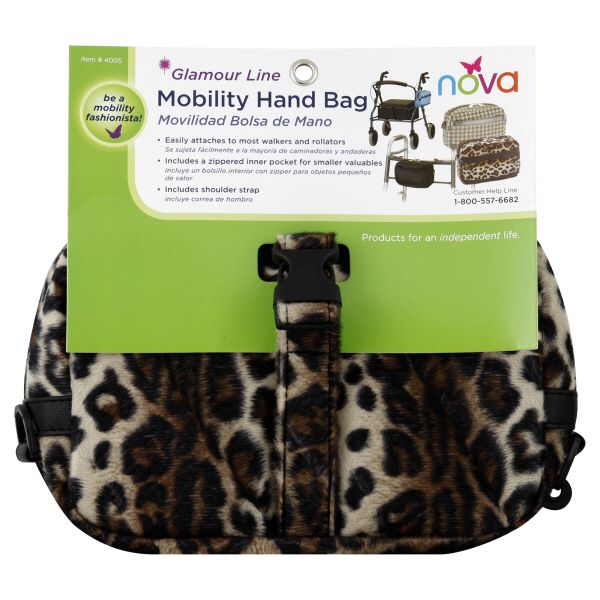 Nova Ortho-Med Inc Glamour Line Mobility Hand Bag, Animal Pattern, 1 bag at Kmart.com