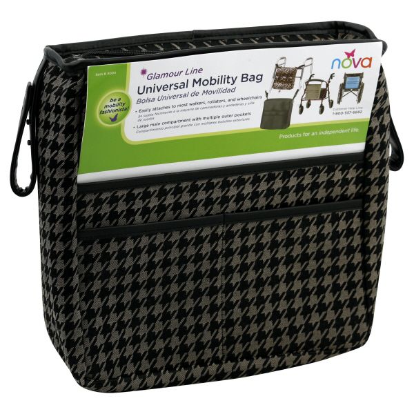 Nova Ortho-Med Inc Nova Glamour Line Universal Mobility Bag, Black/Tan Pattern, 1 bag at Kmart.com