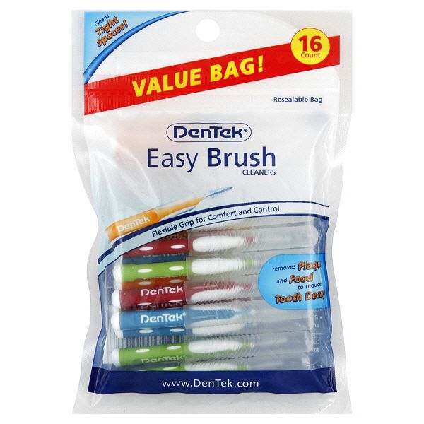 Dentek Easy Brush Cleaners, Value Bag, 16 Cleaners price decreased by 79%
