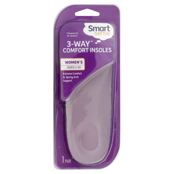 Smart Sense Insoles, 3-Way Comfort, Women's, Sizes 5-10, 1 pair