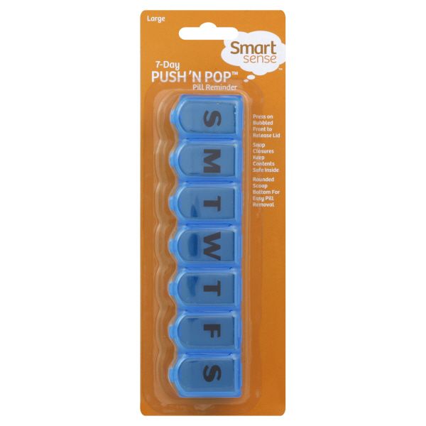 Smart Sense Pill Reminder, 7-Day, Push 'N Pop, 1 pill reminder at Kmart.com