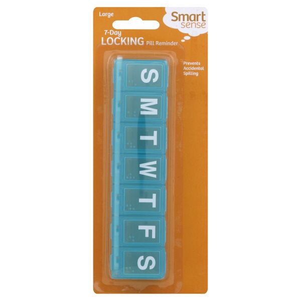 Smart Sense Pill Reminder, 7-Day, Locking, Large, 1 pill reminder at Kmart.com