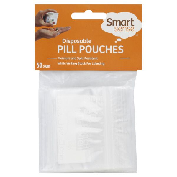 Smart Sense Pill Pouches, Disposable, 50 pill pouches at Kmart.com