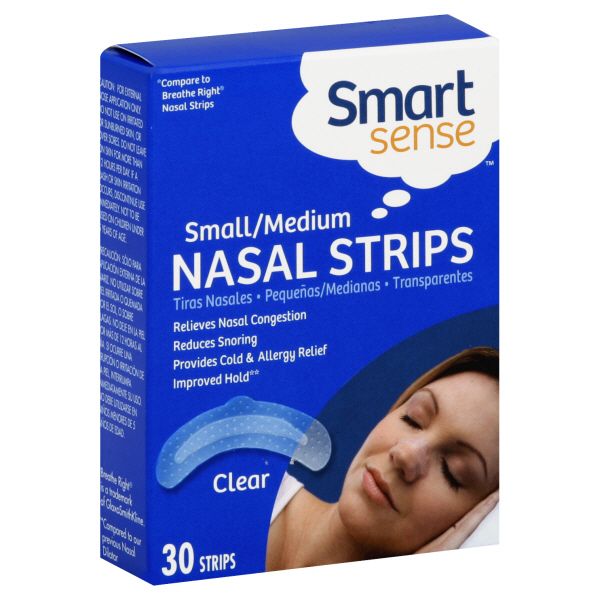 Smart Sense Nasal Strips, Small/Medium, Clear, 30 strips at Kmart.com