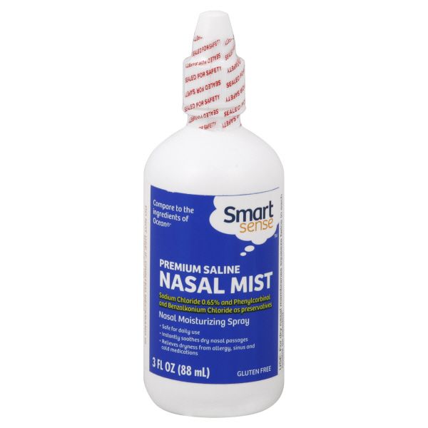 Smart Sense Nasal Mist, Premium Saline, 3 fl oz (88 ml) at Kmart.com