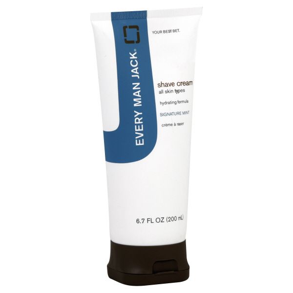 Every Man Jack Shave Cream, All Skin Types, Signature Mint, 6.7 fl oz (200 ml) at Kmart.com