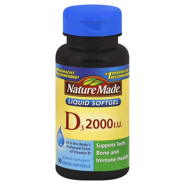 Nature Made D3, 2000 IU, Liquid Softgels, 90 softgels at Kmart.com