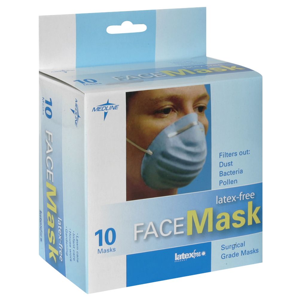 Medline Face Mask, Latex-free, 10 masks at Kmart.com