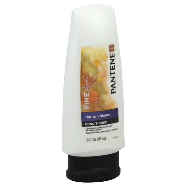 Pantene Pantene Pro-V Fine Hair Solutions Conditioner, Flat to Volume, 12.6 fl oz (375 ml)