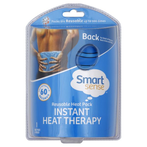 Smart Sense Heat Pack & Pouch, Back, Reusable, 1 pack