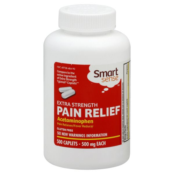 Smart Sense Pain Relief, Extra Strength, 500 mg, Caplets, 500 caplets at Kmart.com