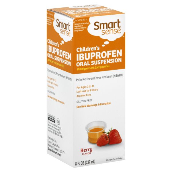 Smart Sense Children's Ibuprofen, Berry Flavor Oral Suspension, 8 fl oz (237 ml) at Kmart.com