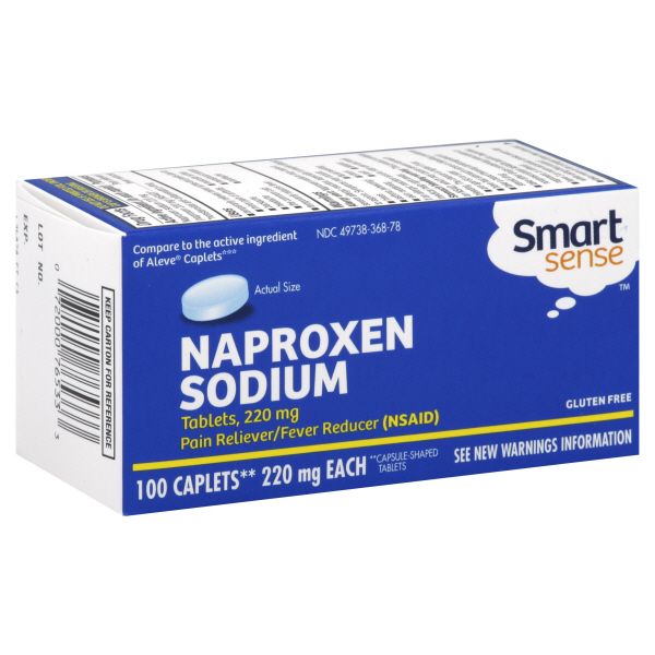 Smart Sense Naproxen Sodium, 220 mg, Caplets, 100 caplets at Kmart.com