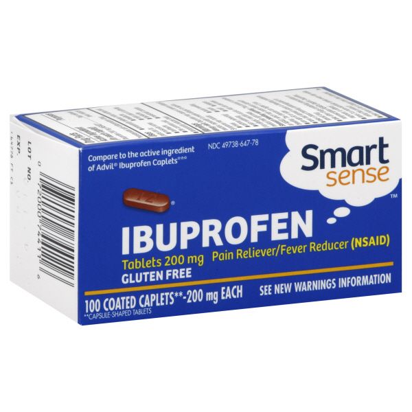Smart Sense Ibuprofen, 200 mg, Caplets, 100 caplets at Kmart.com