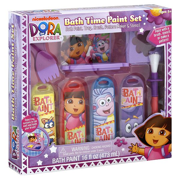 Nickelodeon Mzb Accessories Bath Time Paint Set, Nickelodeon Dora The