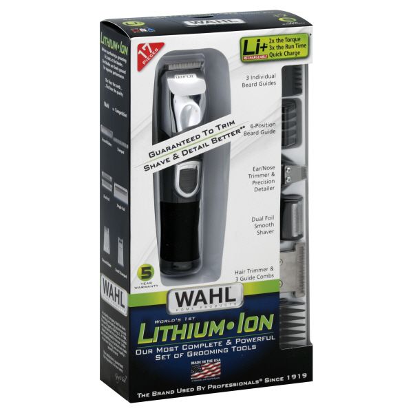 Wahl Home Products Grooming Kit, All-In-One, Rechargeable, Lithium Ion, 1 kit