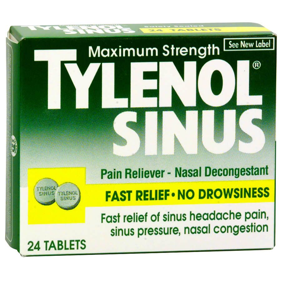 Tylenol Sinus, Maximum Strength, Tablets, 24 tablets at Kmart.com