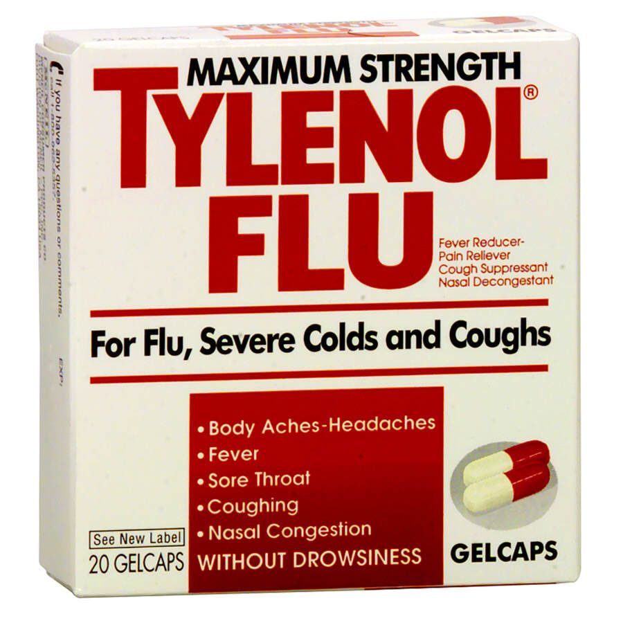 Tylenol Flu, Maximum Strength, Gelcaps, 20 gelcaps at Kmart.com