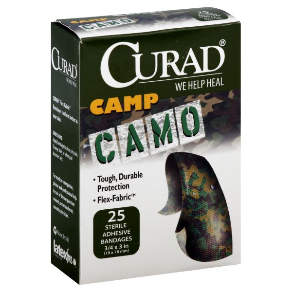 Curad Bandages, Adhesive, Camp Camo, 25 bandages at Kmart.com