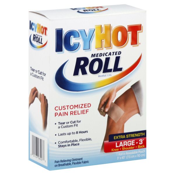 Icy Hot Medicated Roll, Extra Strength, Large - 3 Inches, 1 roll at Kmart.com