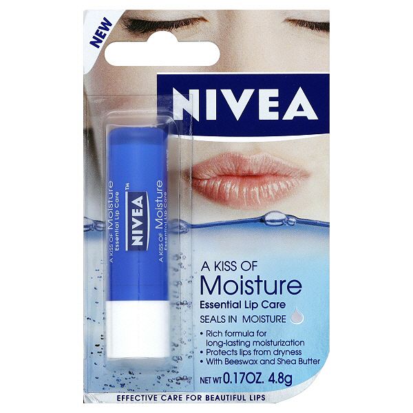 Nivea A Kiss Of Moisture Lip Care, Essential, 0.17 Oz (4.8 G)