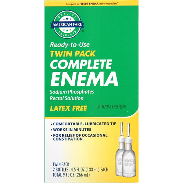 American Fare Enema Twin Pack 2/4.5 Oz AFTWIN
