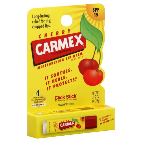 Carmex Lip Balm, Moisturizing, Cherry, Click Stick, 0.15 oz (4.25 g) at Kmart.com
