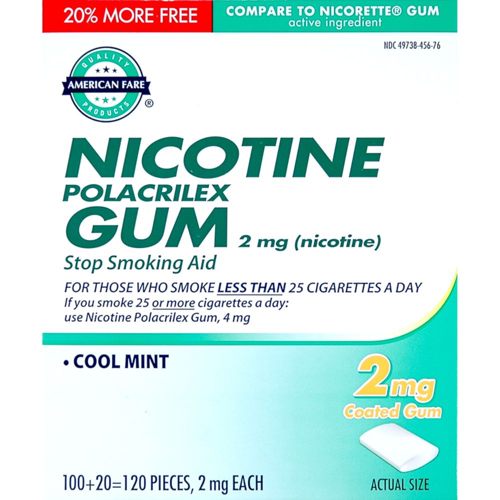 American Fare Nicotine Gum Mint 2Mg 120 Count at Kmart.com