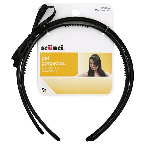 Scunci Get Gorgeous Headbands, 2 headbands