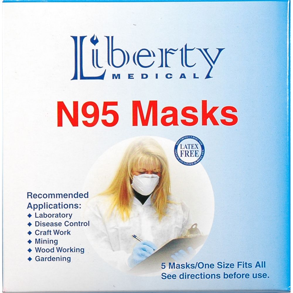 Liberty Medical N95 Masks One Size Fits All 5 Count at Kmart.com