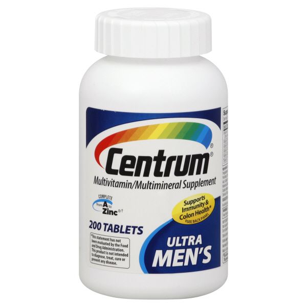 Centrum Multivitamin/Multimineral Supplement, Ultra Men's, Tablets, 200 tablets at Kmart.com