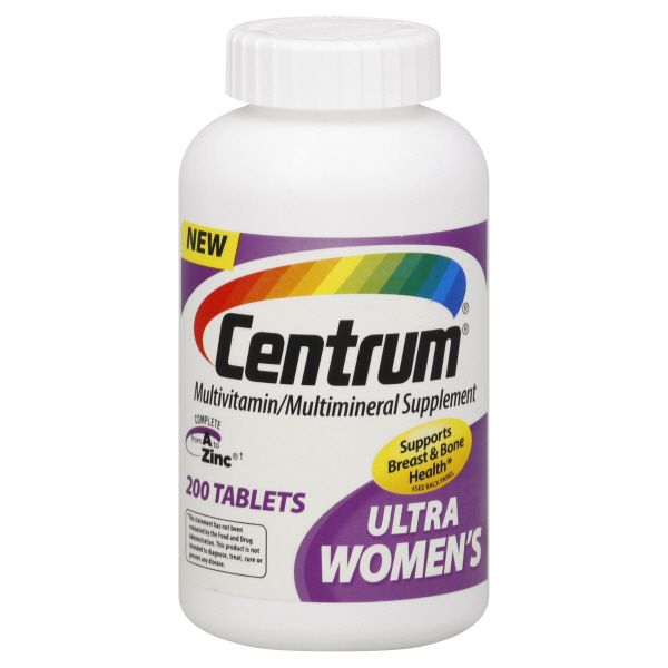 Centrum Multivitamin/Multimineral Supplement, Ultra Women's, Tablets, 200 tablets at Kmart.com