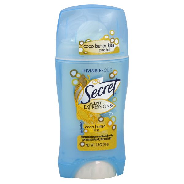 Secret Scent Expressions Antiperspirant/Deodorant, Invisible Solid, Coco Butter Kiss, 2.6 oz (73 g) at Kmart.com