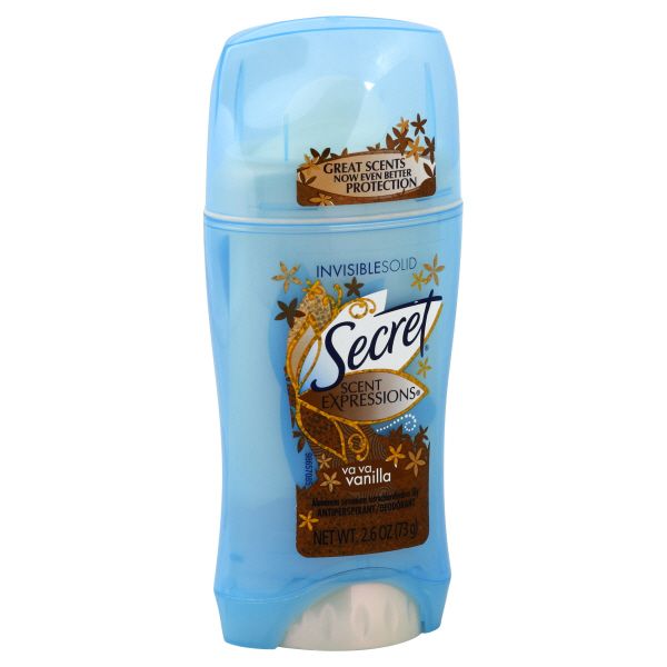 Secret Scent Expressions Antiperspirant/Deodorant, Invisible Solid, Va Va Vanilla, 2.6 oz (73 g) at Kmart.com