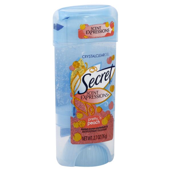 Secret Scent Expressions Antiperspirant/Deodorant, Crystal Clear Gel, Pretty 'n Peach, 2.7 oz (76 g) at Kmart.com