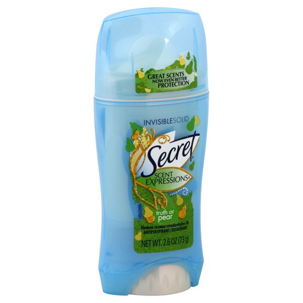 Secret Scent Expressions Antiperspirant/Deodorant, Invisible Solid, Truth or Pear, 2.6 oz (73 g) at Kmart.com