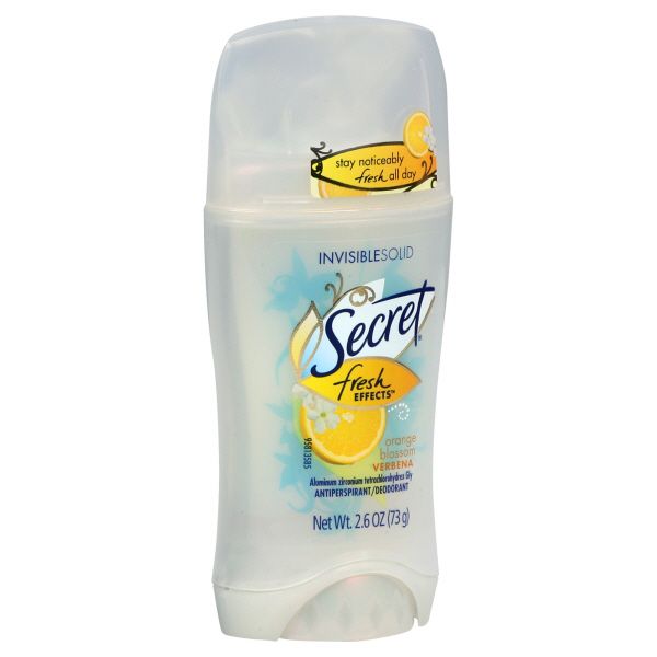 Secret Fresh Effects Antiperspirant/Deodorant, Invisible Solid, Orange Blossom Verbena, 2.6 oz (73 g) at Kmart.com