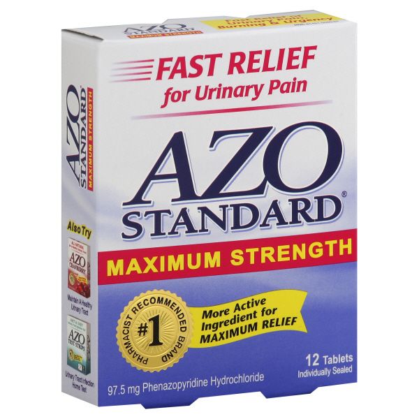 AZO Standard Urinary Pain Relief, Maximum Strength, Tablets, 12 tablets at Kmart.com