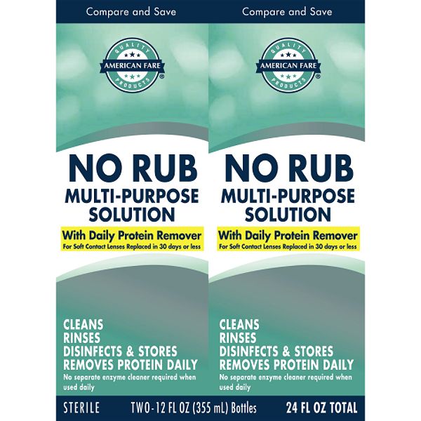 American Fare Multi Purpose Solution With Daily Protein Remover 12 630044